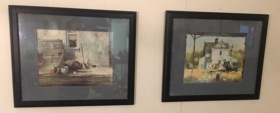 (2) Framed & Matted Frank M. Hamilton Prints: