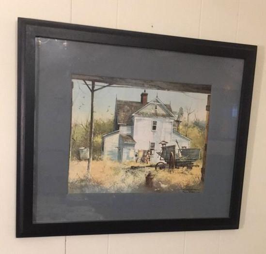 (2) Framed & Matted Frank M. Hamilton Prints: