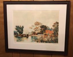 Framed & Matted Limited Edition Lithograph by