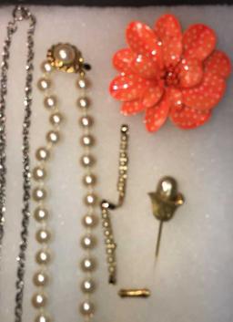 Assorted Signed & Unsigned Costume Jewelry