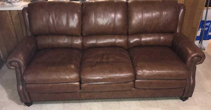 Leather Sofa by Encore Home Design Craftmaster