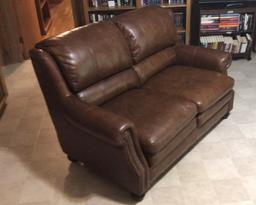 Leather Loveseat by Encore Home Design