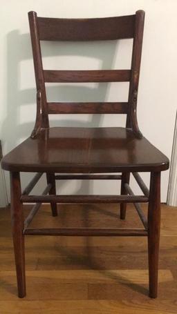 Vintage Ladderback Oak Chair