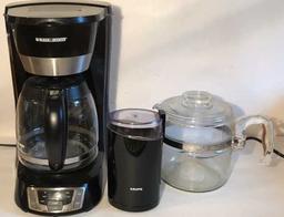 Black & Decker Coffee Maker,  Krups Coffee Bean