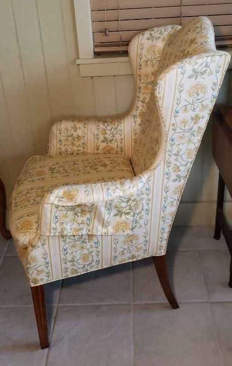 Upholstered Wingback Chair-Ashley Manor