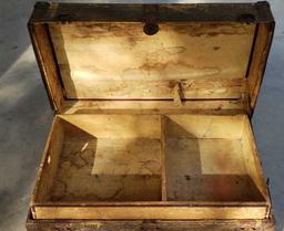 Antique Trunk 28" x 16 1/2" x 19"