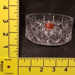 (3) Gorham Crystal Items: 8" Bowl, 5" Bowl, 5"