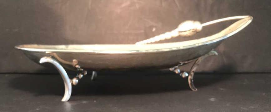 Vintage Sterling Silver Foot Dish--P. Lopez