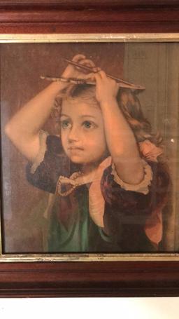 Vintage Framed Print--16 1/4" x 18" Framed