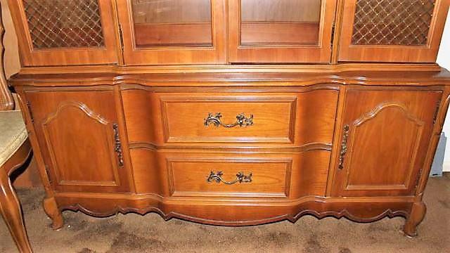 French Provincial-Style China Cabinet by Bassett