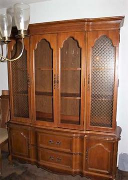 French Provincial-Style China Cabinet by Bassett