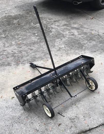 Lawn Aeriator for Pulling Behind a Garden Tractor