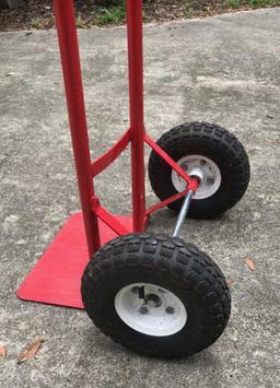 Hand Truck with Rubber Tires