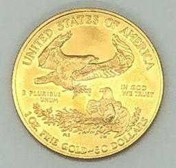 2001 American Gold Eagle Bullion Coin Fifty