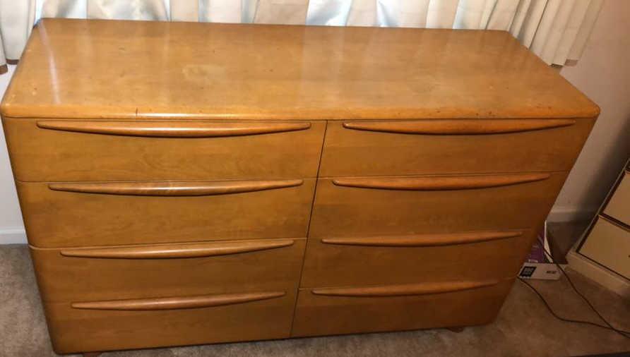 Heywood Wakefield Mid-Century Modern 8-Drawer Mid Century Modern Dresser