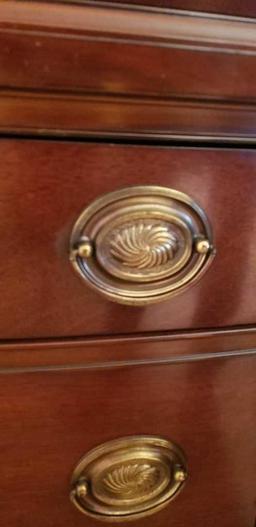 Drexel Furniture Company Mahogany Curved Front