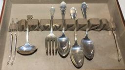 Lunt Sterling Flatware Monogrammed MHE "Modern