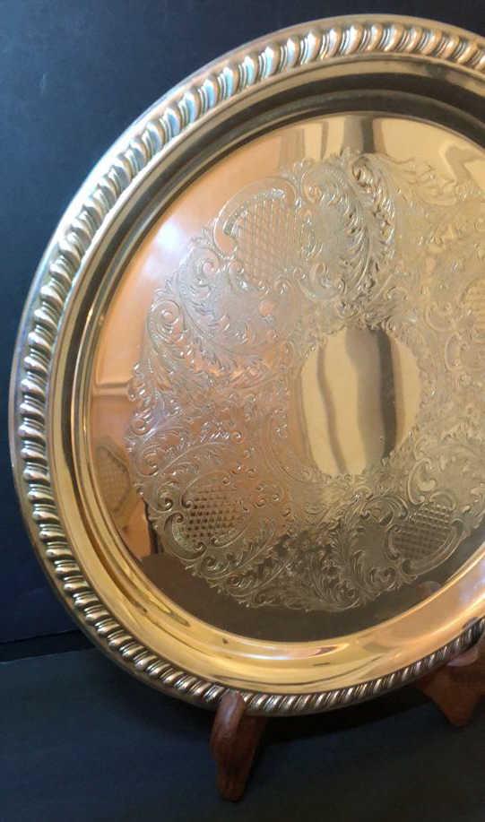 (3) Silverplate Serving Dishes: Sheridan P