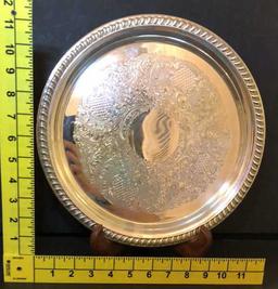 (3) Silverplate Serving Dishes: Sheridan P