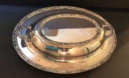 (3) Silverplate Serving Dishes: Sheridan P