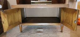 Fall Front Lift Top Lighted Bar w/Mirrored Back,