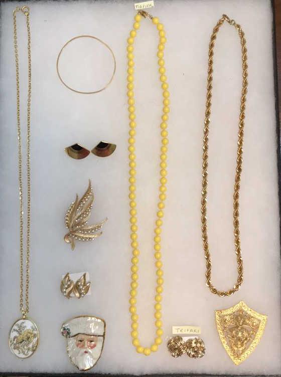 Assorted Signed & Unsigned Costume Jewelry