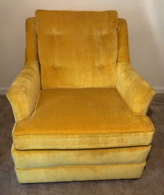 Yellow Upholstered Chair