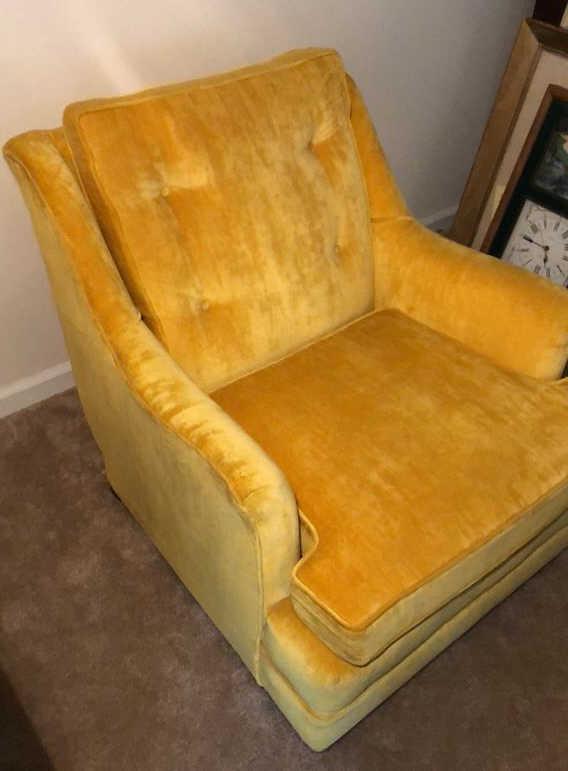 Yellow Upholstered Chair
