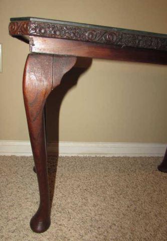 Coffee Table with Cabriole Legs & Carved