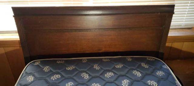 Antique Mahogany Bed--Twin Size