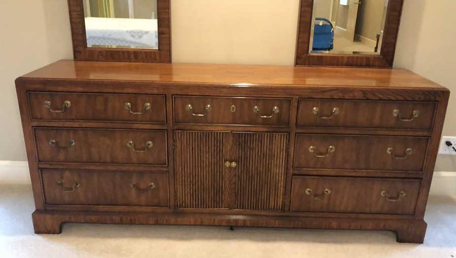 American of Martinsville Triple Dresser with (2)