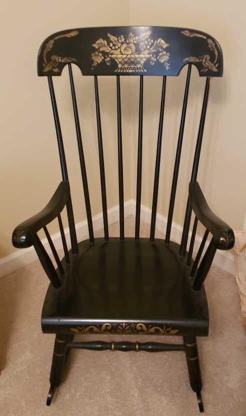 Painted Spindle Back Rocker