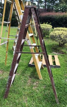 (2) Aluminum Ladders 8 Ft. & 6 Ft