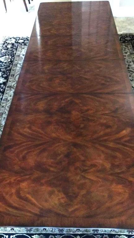 Rectangular Double Pedestal Mahogany Dining