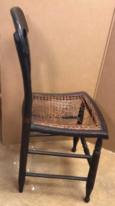 (2) Antique Hitchcock Chairs with Cane Seats