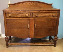 Antique Oak Buffet, (2) Drawers over (2) Doors--