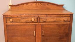 Antique Oak Buffet, (2) Drawers over (2) Doors--