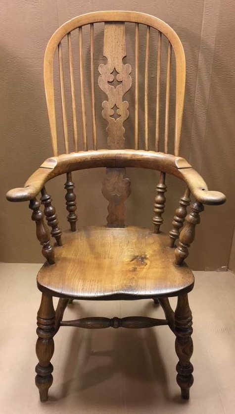 Antique Hand-Carved Windsor Chair