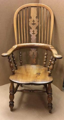 Antique Hand-Carved Windsor Chair