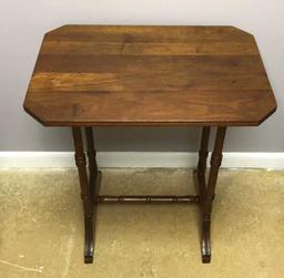 Vintage Rectangular Table with Turned Legs United