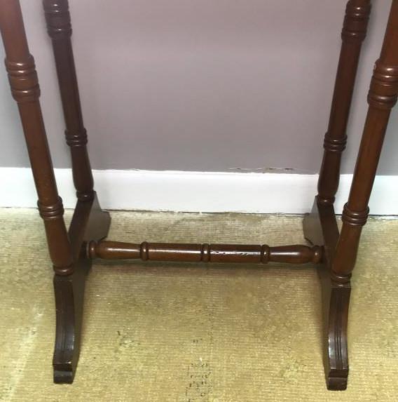 Vintage Rectangular Table with Turned Legs United