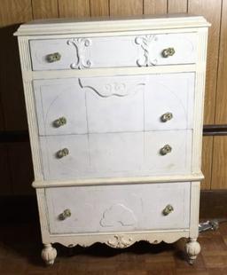 Painted Depression Era Chest of Drawers,