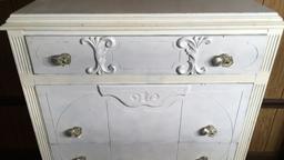 Painted Depression Era Chest of Drawers,