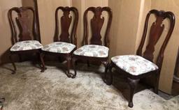 Set of (4) Queen Anne Dining Chairs