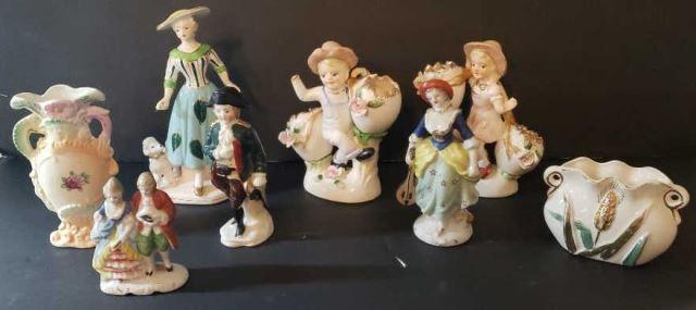 Assorted Figurines & Vases: Occupied Japan, etc