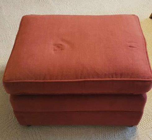 Upholstered Chair w/Matching Footstool