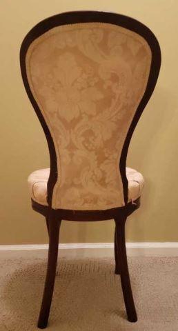 Vintage Side Chair with Tufted Seat and Back