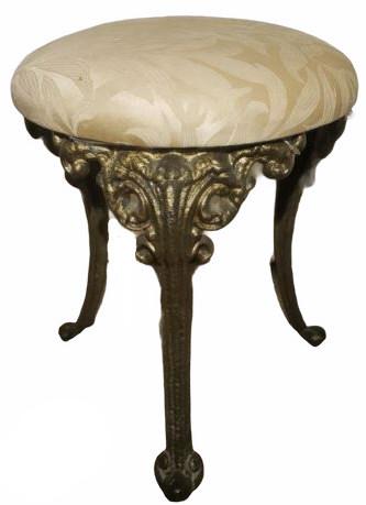 Upholstered Vanity Stool 15" Tall