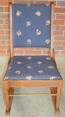 Small Upholstered Rocker