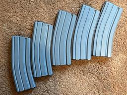 Five (5) AR-15 30 round BCM magazines (used):